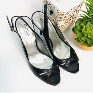 Guess Peep Toe Sling back hills